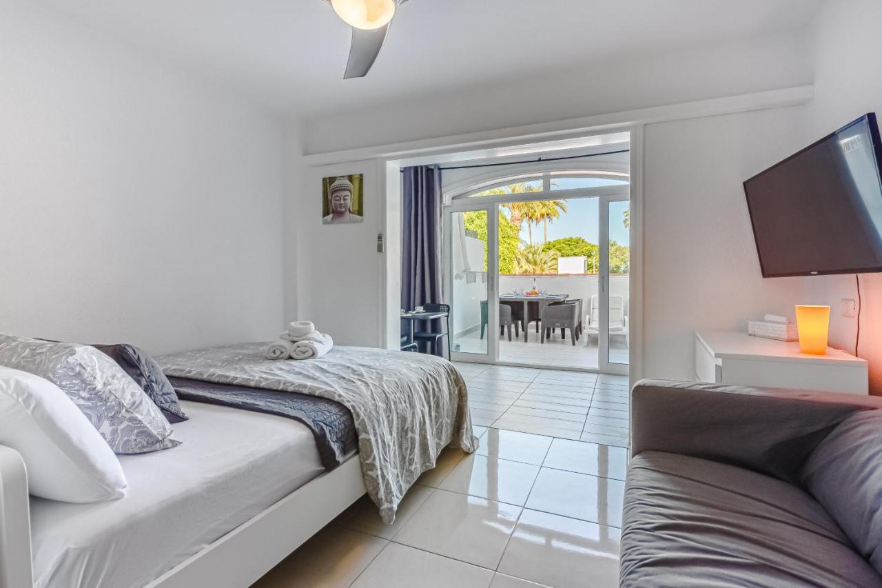 Fantastic Large Studio In Front Of Beach Heated Pool Wifi Arona  Εξωτερικό φωτογραφία